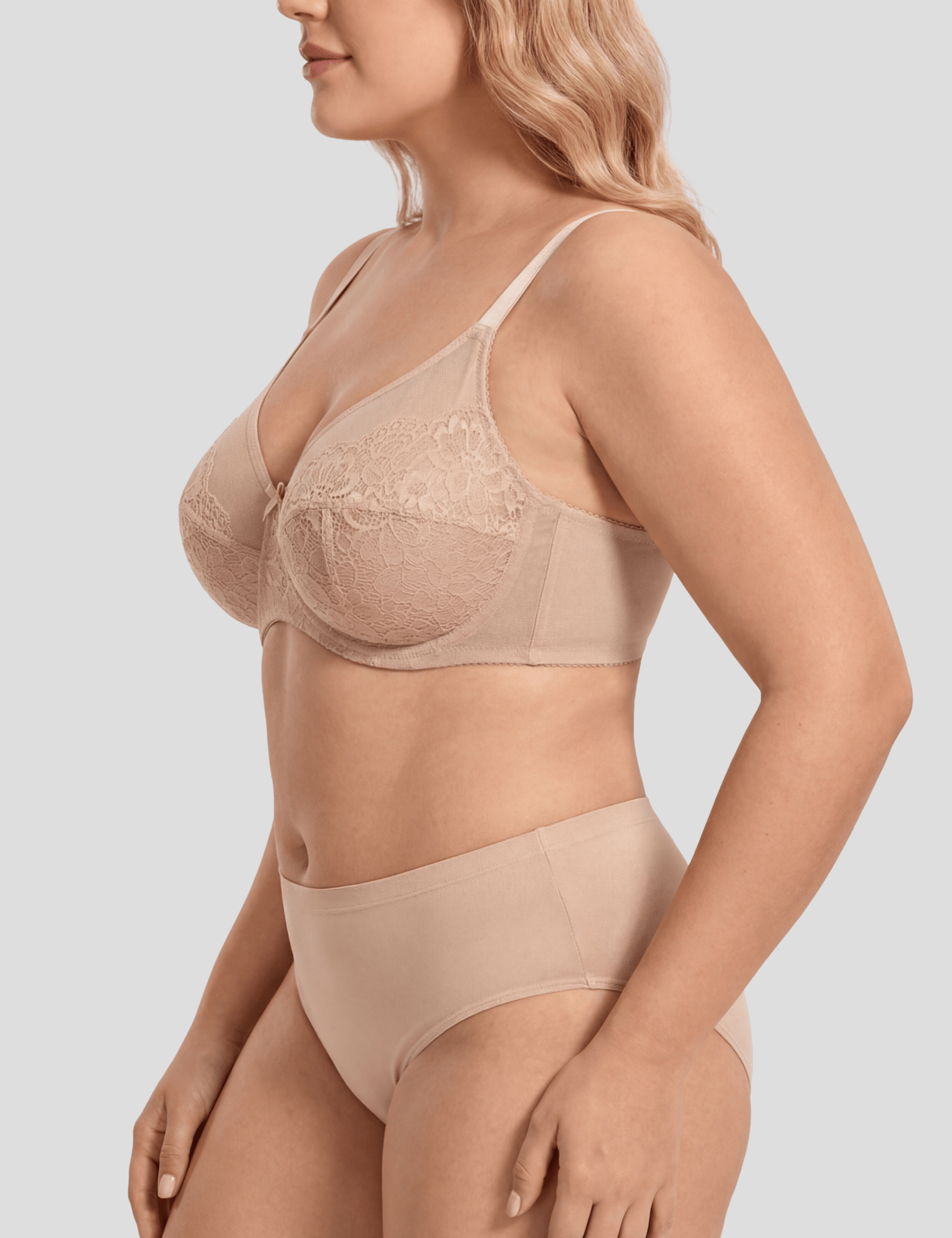 Shapely Unlined Lace Minimizing Bra - Shapely